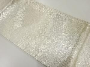 アンティーク　佐賀錦雲に古典柄模様織出し袋帯（材料）
